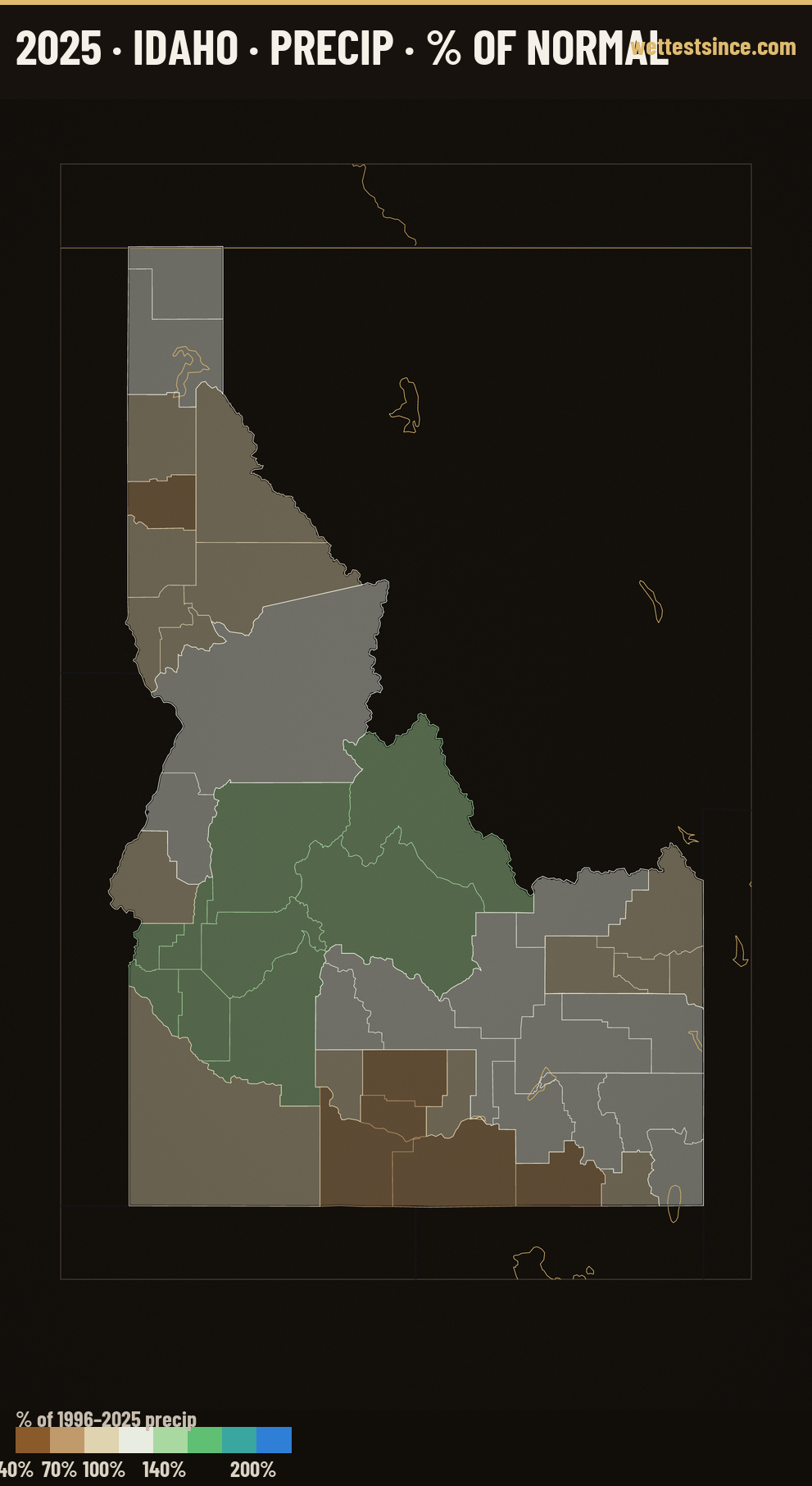 Where 2025 Ran Wet &amp; Dry