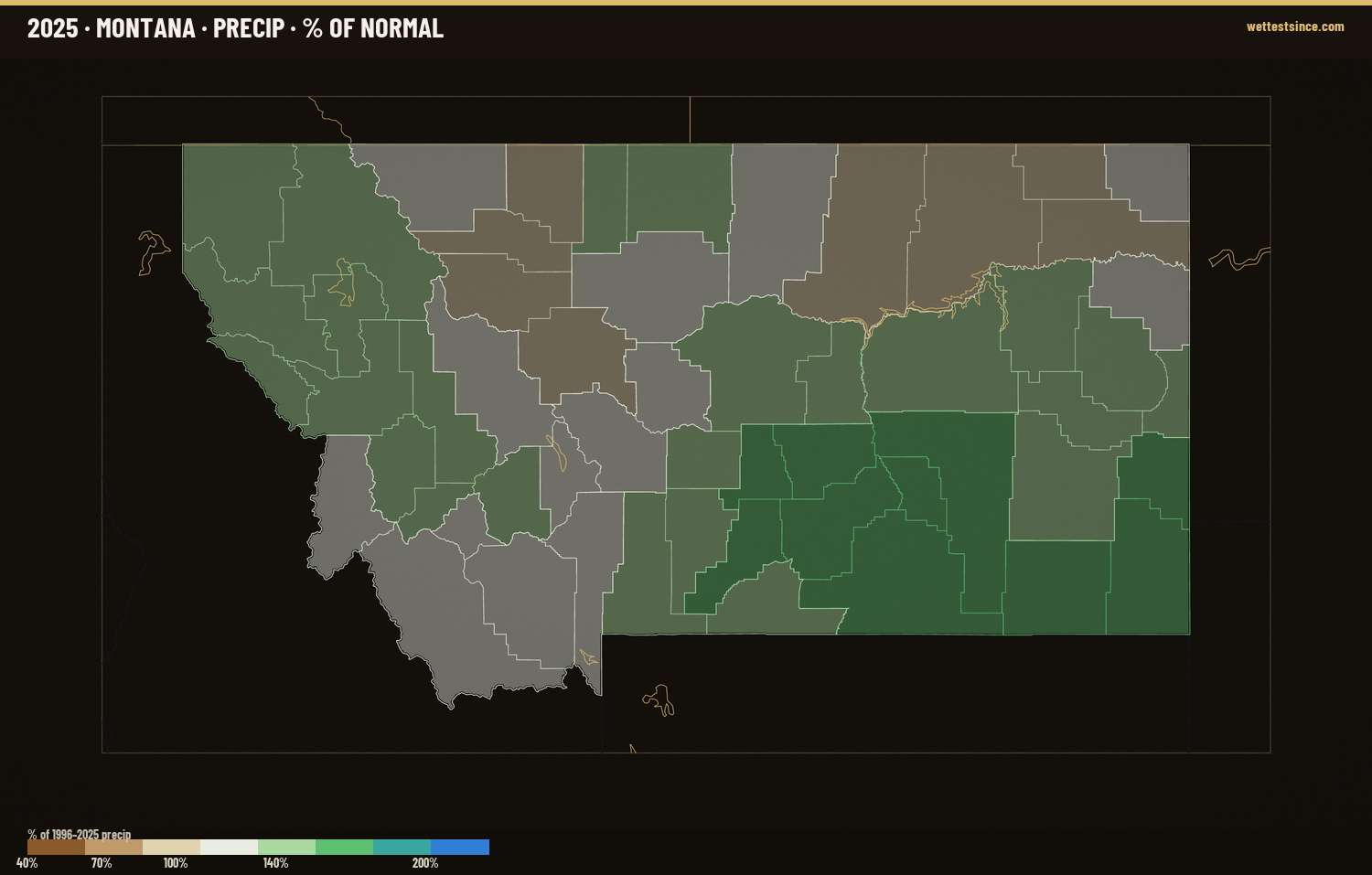 Where 2025 Ran Wet &amp; Dry