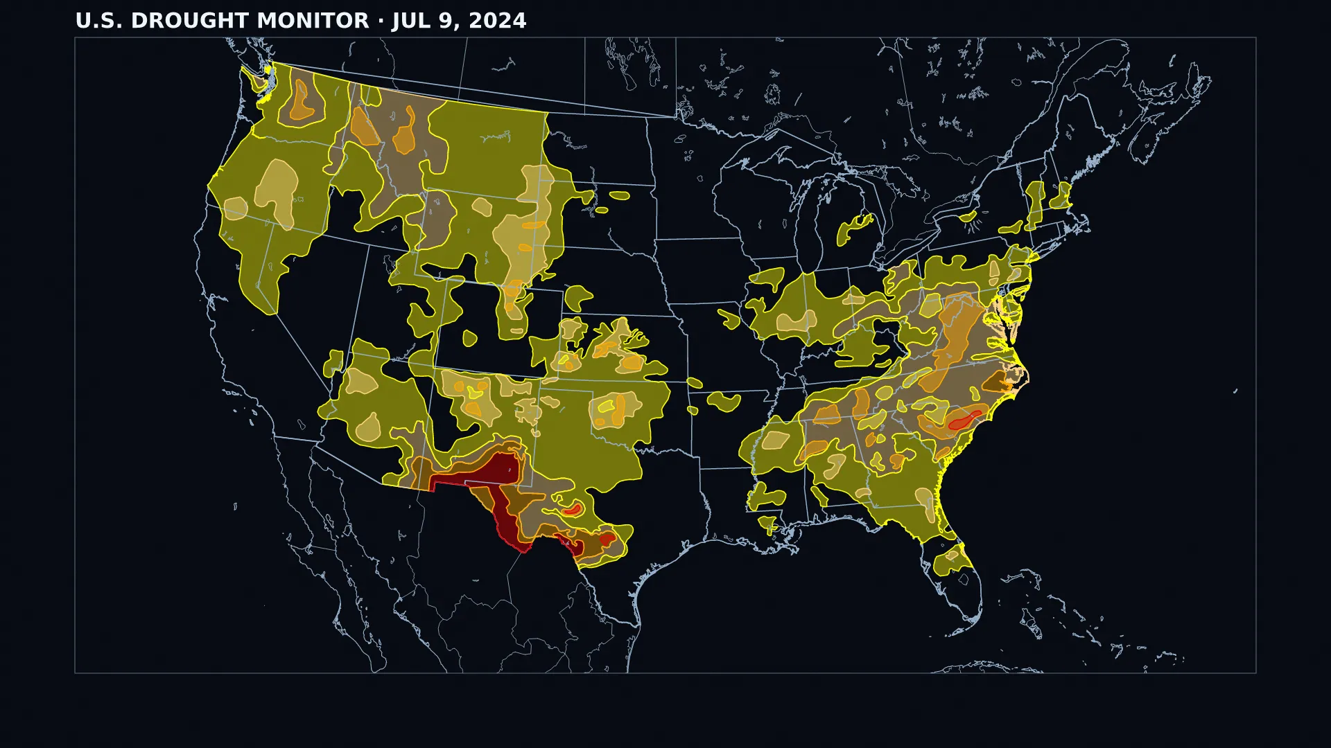 U.S. Drought Monitor animation